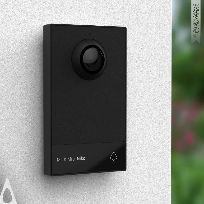Platine de vidéophone à l’entrée d’un immeuble
