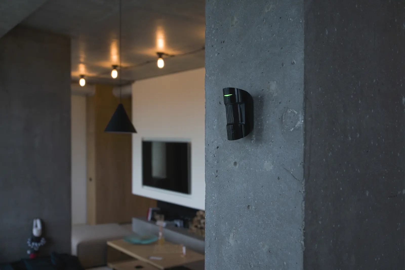 Discreet detector in a living room